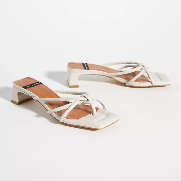 Anthropologie Shoes - Anthropologie Angel Alarcon Strappy Heels Cream Heeled Sandals Women’s 39